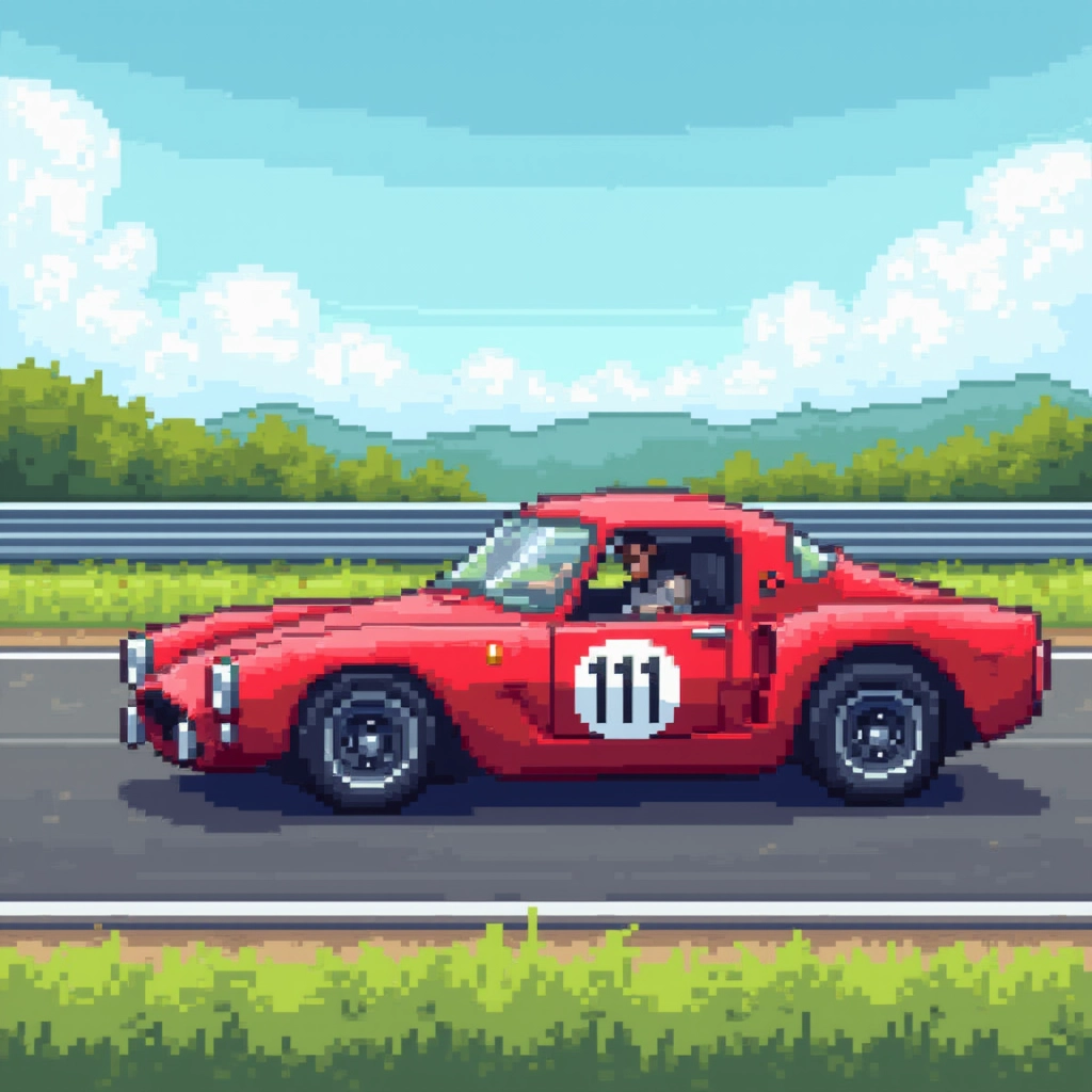A racing car
